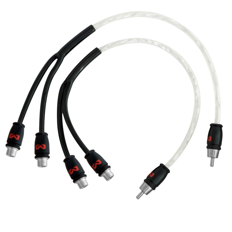 Audio Y-kabel AMPIRE X30B (30cm, Stop Noise tehnologija, RCA priključci)-5