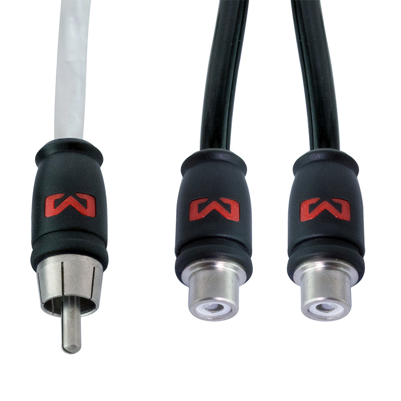 Audio Y-kabel AMPIRE X30B (30cm, Stop Noise tehnologija, RCA priključci)-9
