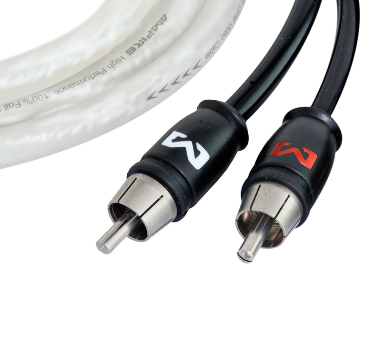Audio kabel AMPIRE 550cm, 2-kanalni (X-Link serija, Stop Noise tehnologija, 100% folijski oklop)-1