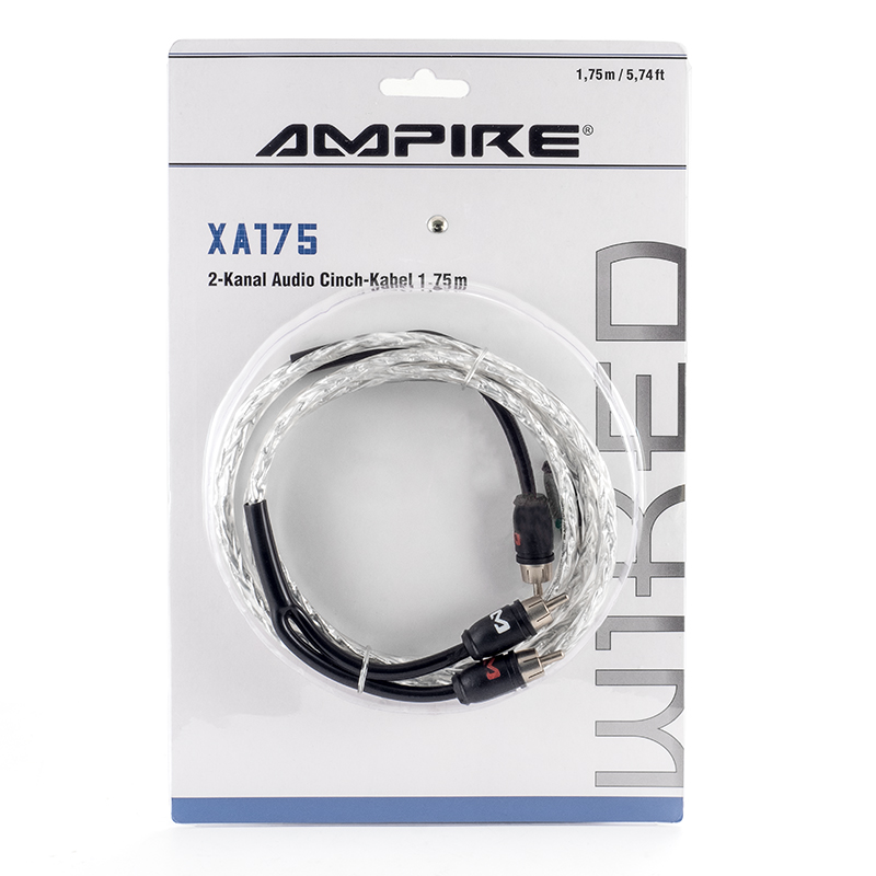 Audio kabel AMPIRE 175cm, 2-kanalni (X-Link serija, Stop Noise tehnologija, 100% folijski oklop)-5