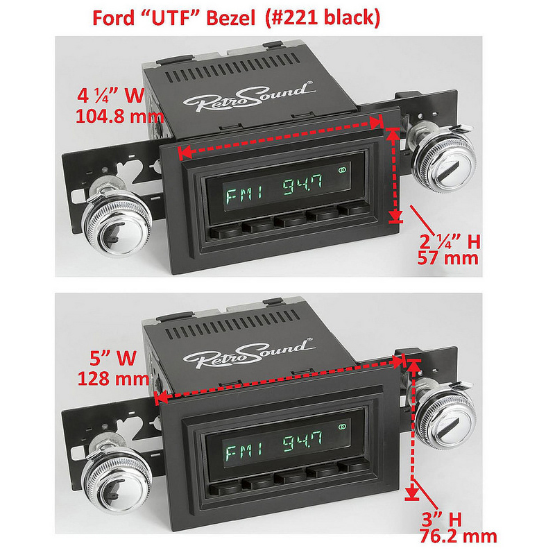 Bezel RETROSOUND Bezel black-3