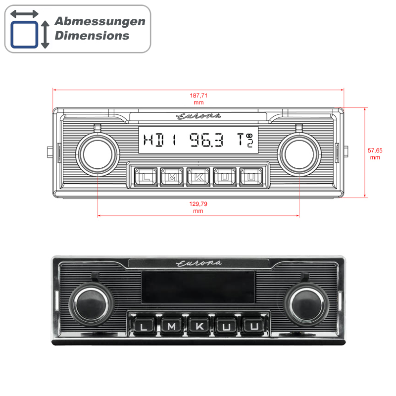 Display Unit RETROSOUND Europa-1