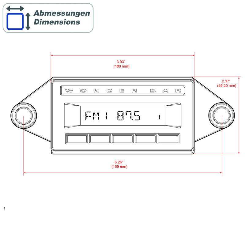 Display Unit RETROSOUND Wonderbar WB3 small display-10