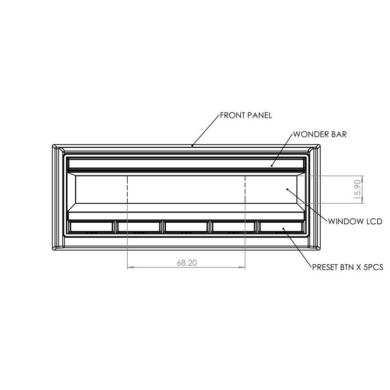 Display Unit RETROSOUND Wonderbar WB1 large display-7