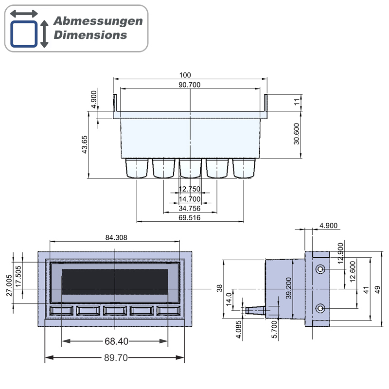Display Unit RETROSOUND FACE-LB-B crna boja-2