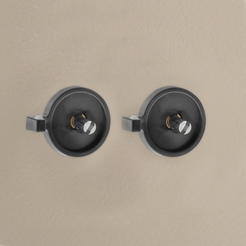 Kontrolni prsten RETROSOUND Rear control rings metalni crni-1