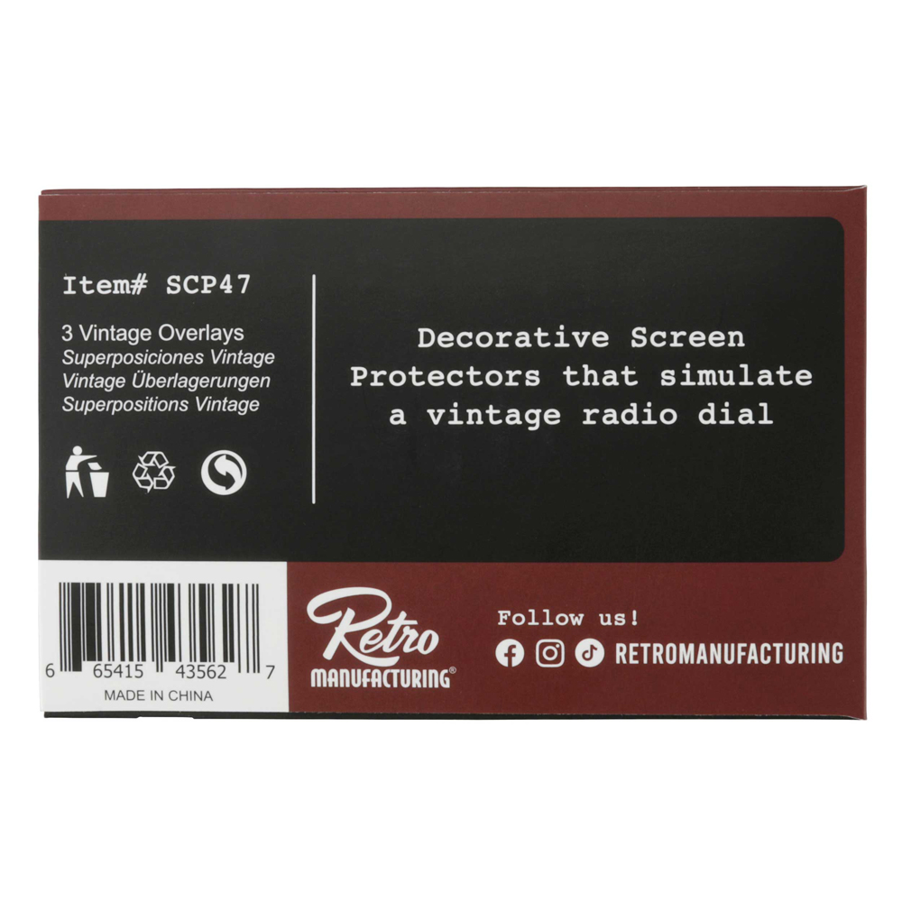 Set zaštitnog stakla RETROSOUND SCP47 za Radio Europa (3 komada)-17
