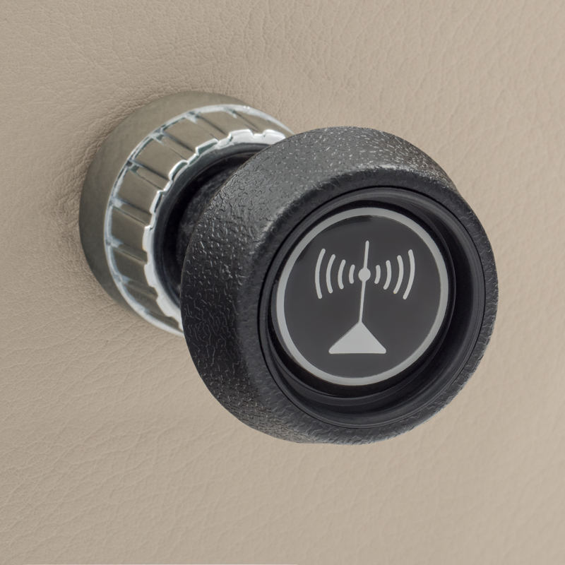 Kontrolni prstenovi RETROSOUND Rear control rings, plastični, kromirani-4