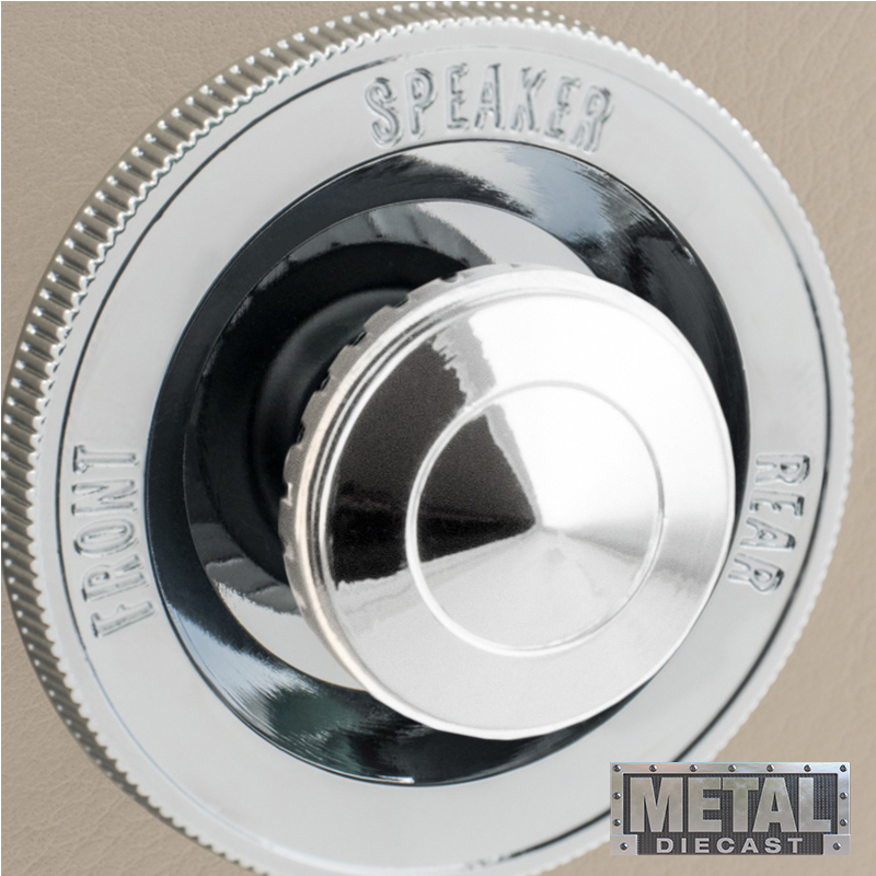 Kontrolne tipke RETROSOUND Front Knobs Metal chrome-plated-10