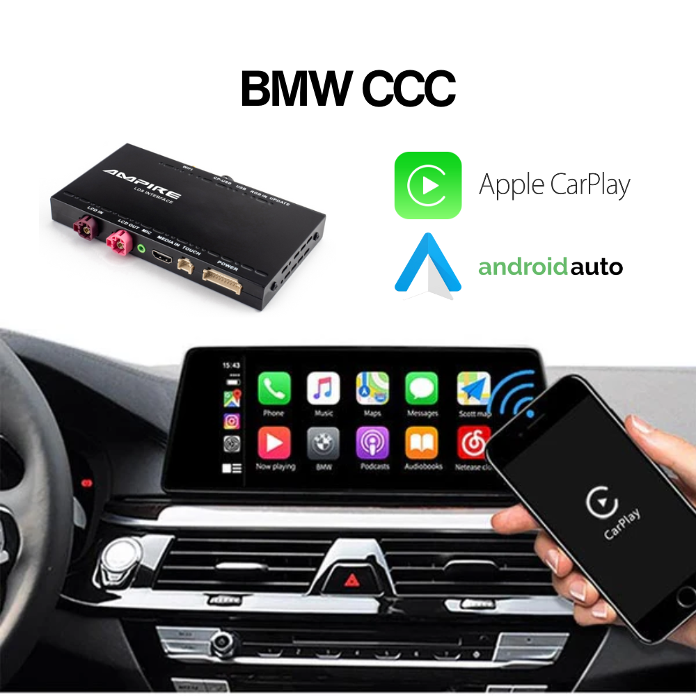 Smartphone integracija AMPIRE za BMW CCC (ne za 6.5" Business, Apple CarPlay, Android Auto, opcija parking kamere)-0