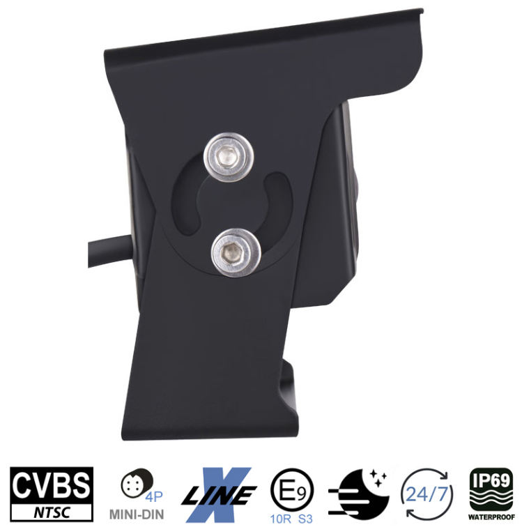 Stražnja parking kamera AMPIRE KVX300 Heavy-Duty (CVBS, IP69K, 10m) crna-3