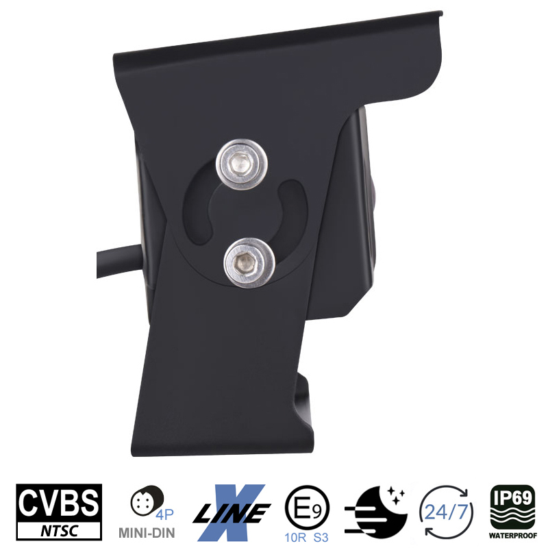 Stražnja parking kamera AMPIRE KVX300 Heavy-Duty (CVBS, IP69K, 10m) crna-11