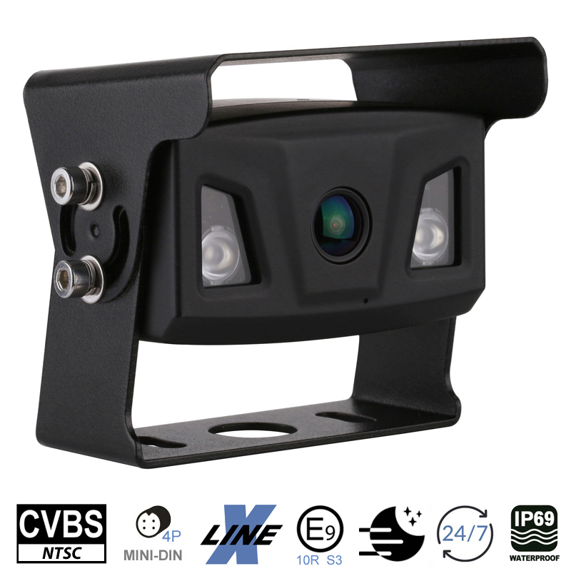 Stražnja parking kamera AMPIRE KVX300 Heavy-Duty (CVBS, IP69K, 10m) crna-13