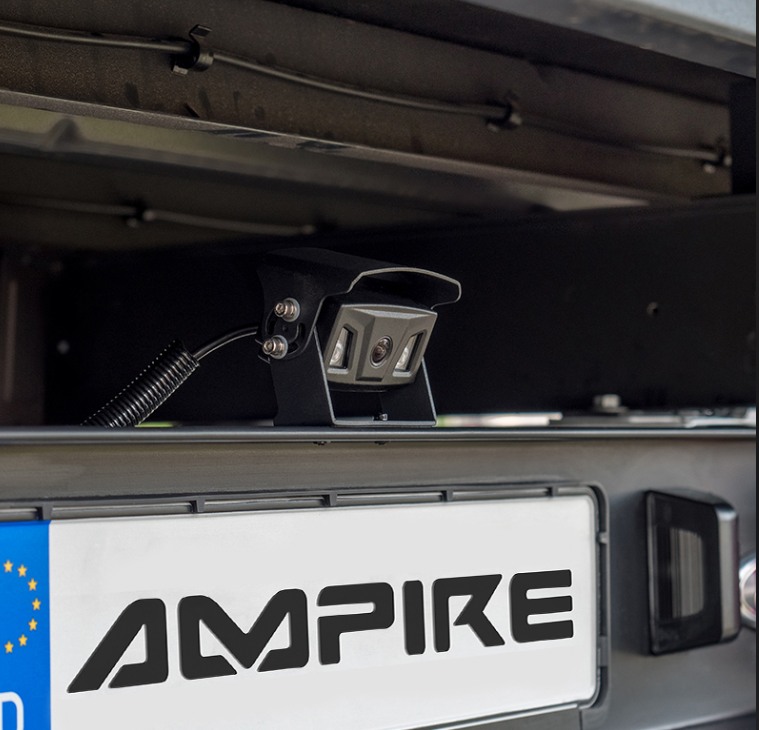 Stražnja parking kamera AMPIRE KVX300 Heavy-Duty (CVBS, IP69K, 10m) crna-1