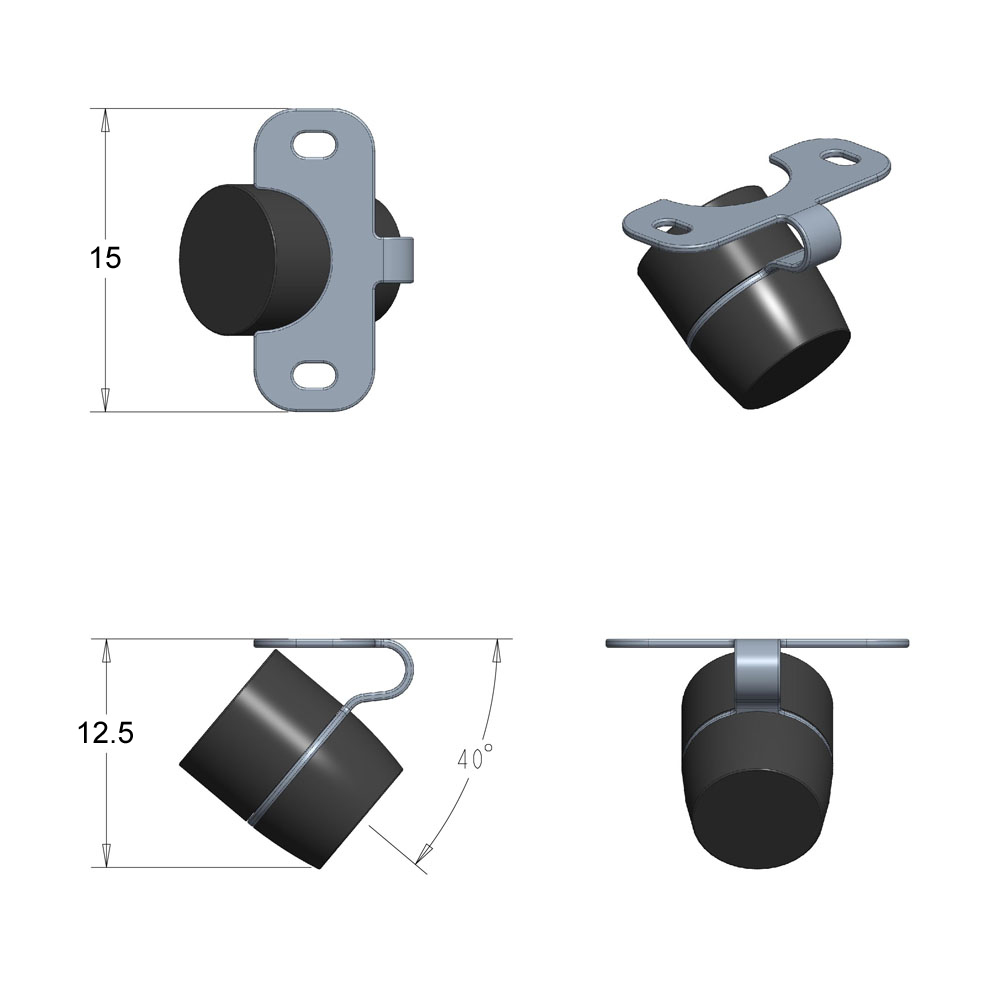 Parking kamera AMPIRE Mini CVBS (115°)-10