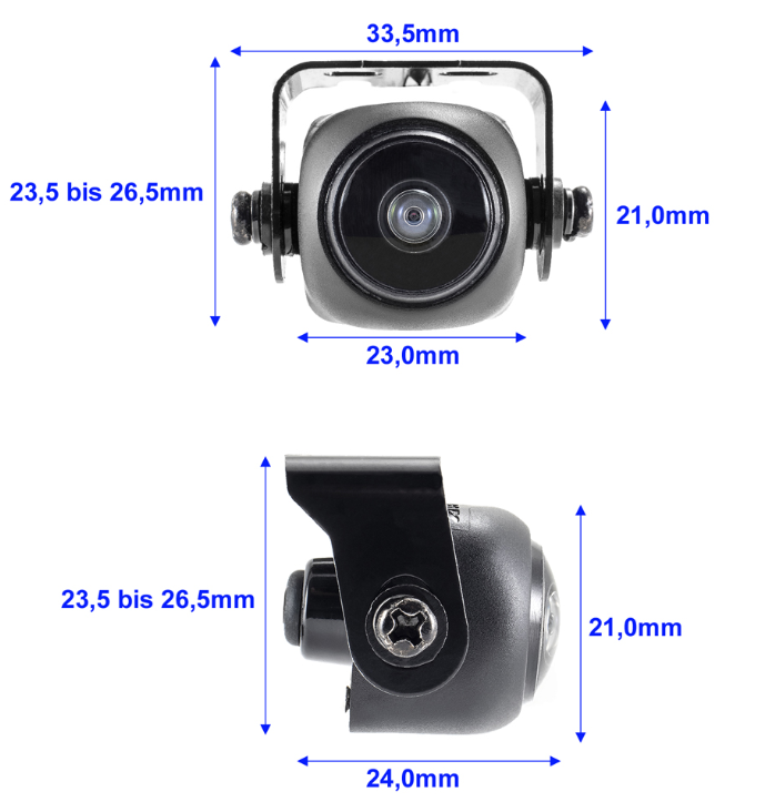 Parking kamera AMPIRE Mini CVBS (195°)-4