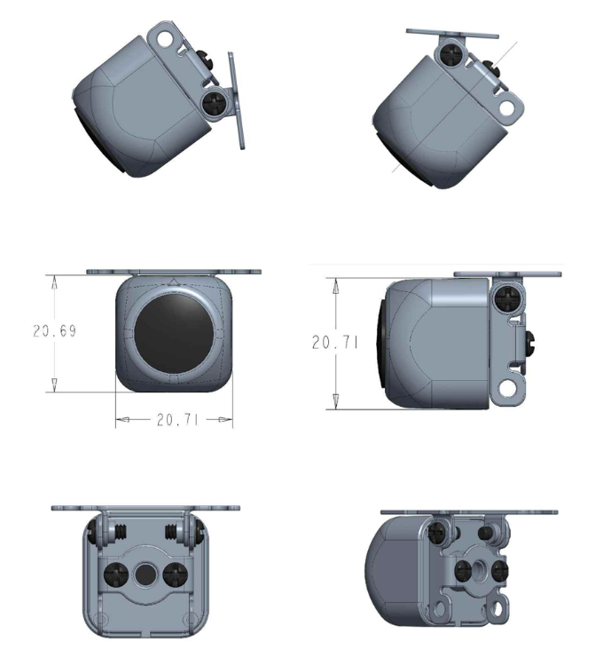 Parking kamera AMPIRE KCA702 Mini AHD (150°)-3