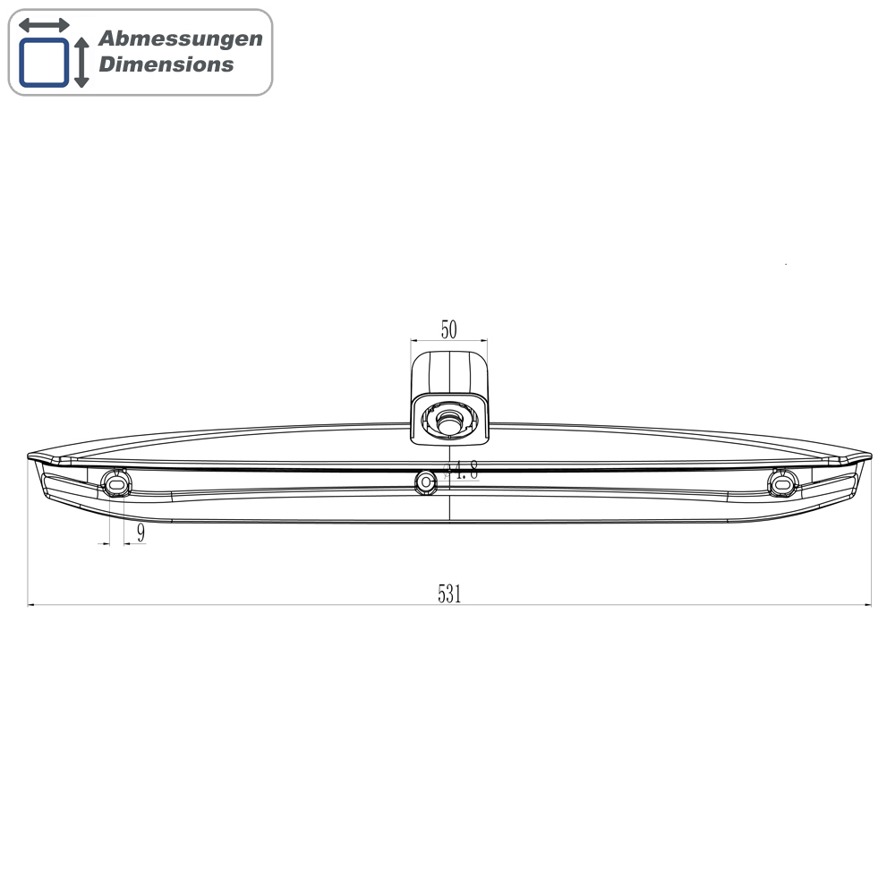 Parking kamera AMPIRE AHD za Mercedes Vito W447 s dvokrilnim stražnjim vratima do 2022-11