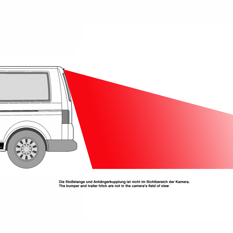 Parking kamera AMPIRE AHD za VW T5 i T6 / T6.1 s dvokrilnim vratima do MY2021-16