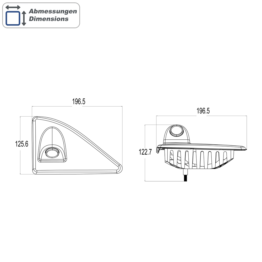 Parking kamera AMPIRE AHD za Opel Movano B, Renault Master i Nissan NV400-8