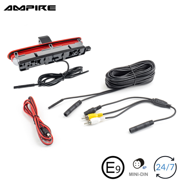 Parking kamera AMPIRE CVBS za FIAT Doblo 2, OPEL Combo D (s dvokrilnim vratima)-1