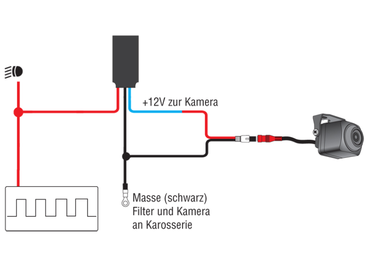 Filter napajanja AMPIRE AC-PNF-RVC2 (+12V za signal svjetla parking kamere, 1A)-2