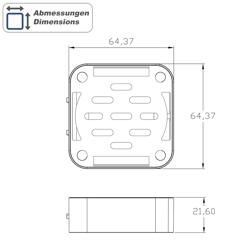 Stražnji parking senzor AMPIRE PSE400-PRO (4-smjerni, vodootporan)-11