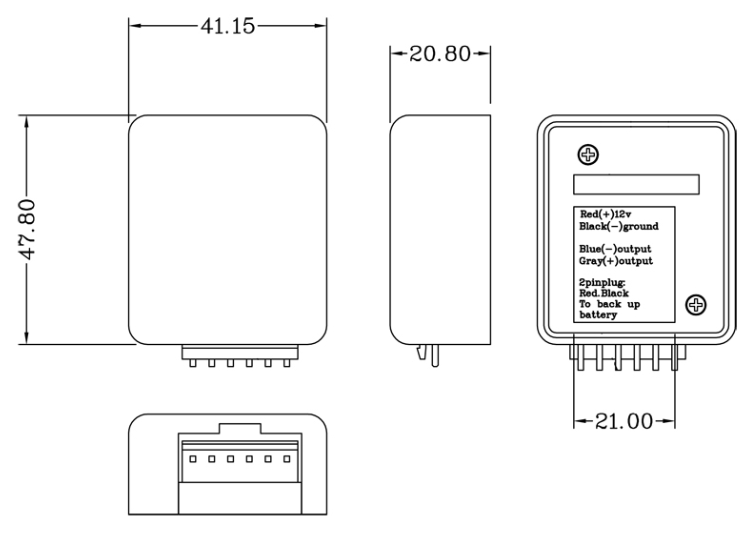 Zamjensko napajanje za alarme AMPIRE 520E Backup Battery Circuit (bez akumulatora)-2