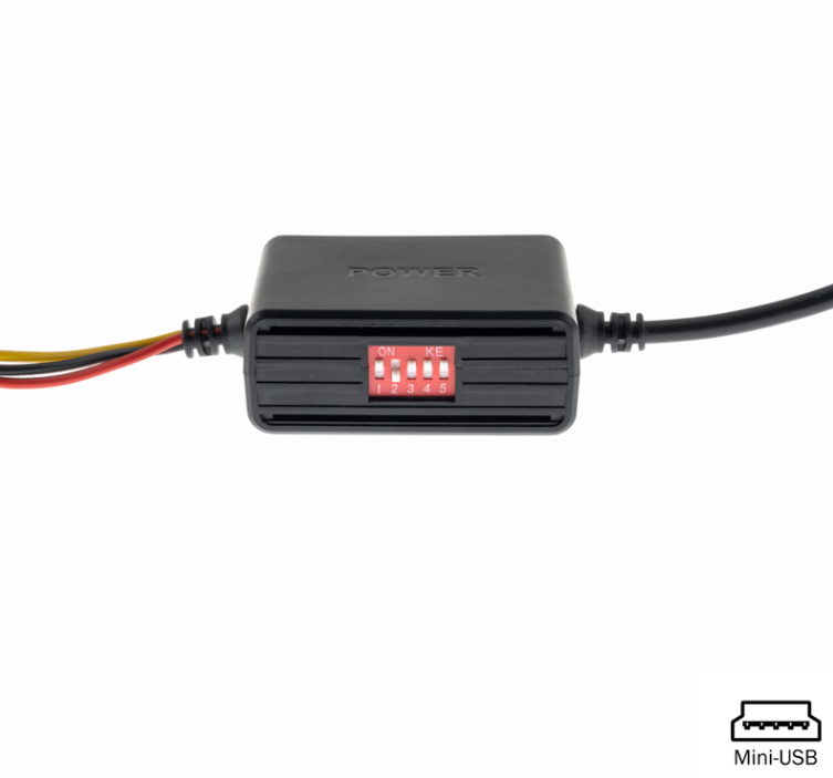 Fiksno napajanje za dashcam AMPIRE s MINI-USB (odgoda isključivanja)-1
