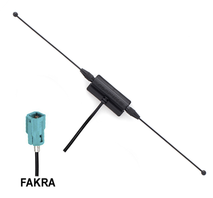 Antena s pojačalom AMPIRE ANT400 (DAB+/DVB-T2, s pojačalom 20dB i FAKRA priključkom)