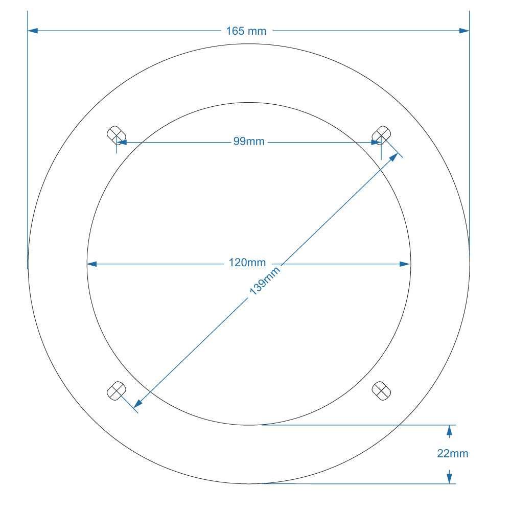 Zaštitna mrežica za zvučnike AMPIRE GCP130-NEUTRAL (130mm, s hexagon saćastom strukturom, par)-10