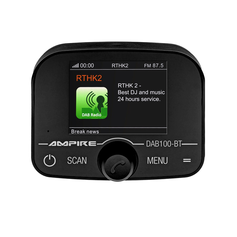 DAB+ prijemnik AMPIRE DAB100-BT (s BT hands-free kompletom i antenom)-8