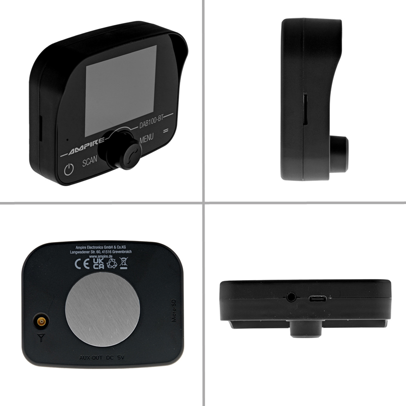 DAB+ prijemnik AMPIRE DAB100-BT (s BT hands-free kompletom i antenom)-9