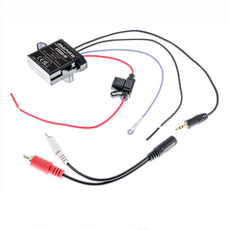 Bluetooth prijemnik AMPIRE BTR200-HD (Bluetooth V5.0, aptX HD, aptX LL, 3.5mm jack/RCA, Auto-Remote, otporan na prskanje)-2