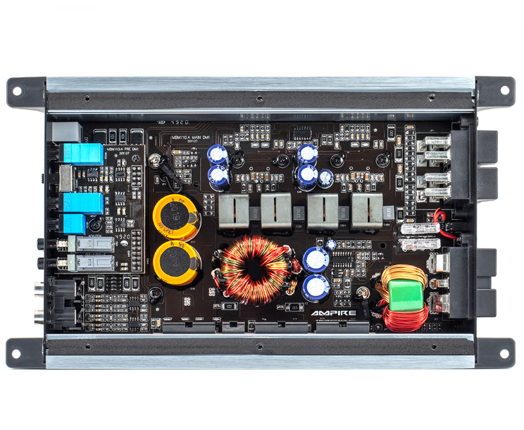 Auto pojačalo AMPIRE 4-kanalno digitalno pojačalo Class D, 12V-3