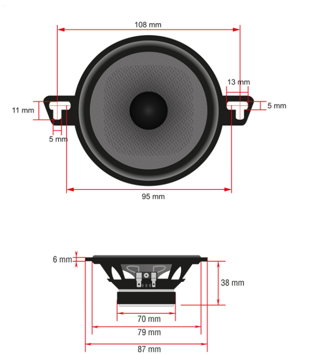 Dvosmjerni zvučnici AMPIRE CPX87 (87mm, bez mrežice, par)-2
