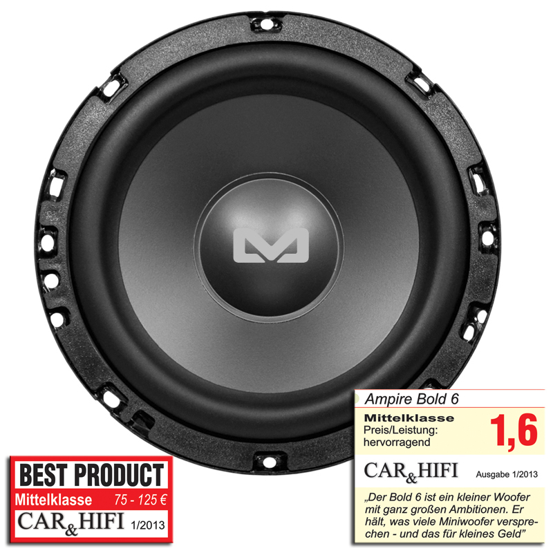 Subwoofer AMPIRE BOLD6 Dual Voice Coil Subwoofer 6,5''-6