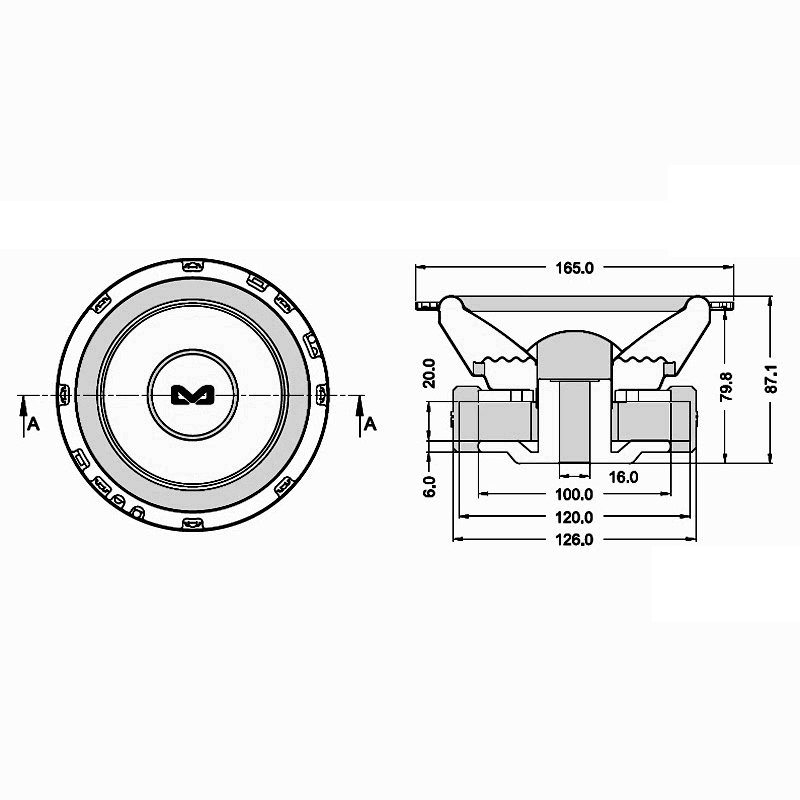 Subwoofer AMPIRE BOLD6 Dual Voice Coil Subwoofer 6,5''-8