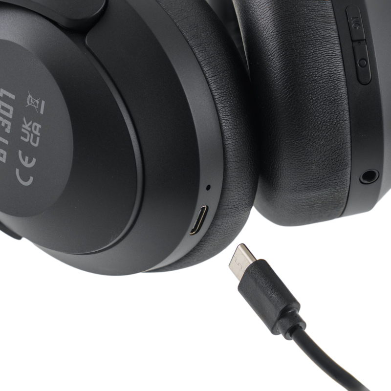 Slušalice AMPIRE BT301 Over-Ear crne (BT, ANC, sklopive)-7