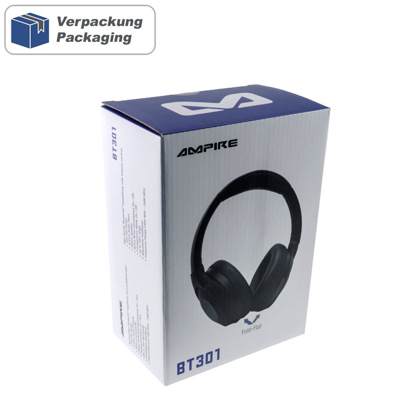 Slušalice AMPIRE BT301 Over-Ear crne (BT, ANC, sklopive)-12