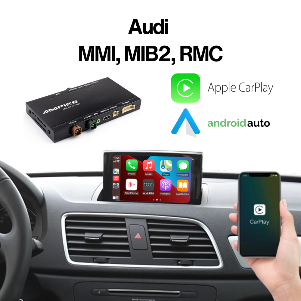 Smartphone integracija AMPIRE za Audi s MMI, MIB2, RMC (Apple CarPlay, Android Auto, opcija parking kamere)-0