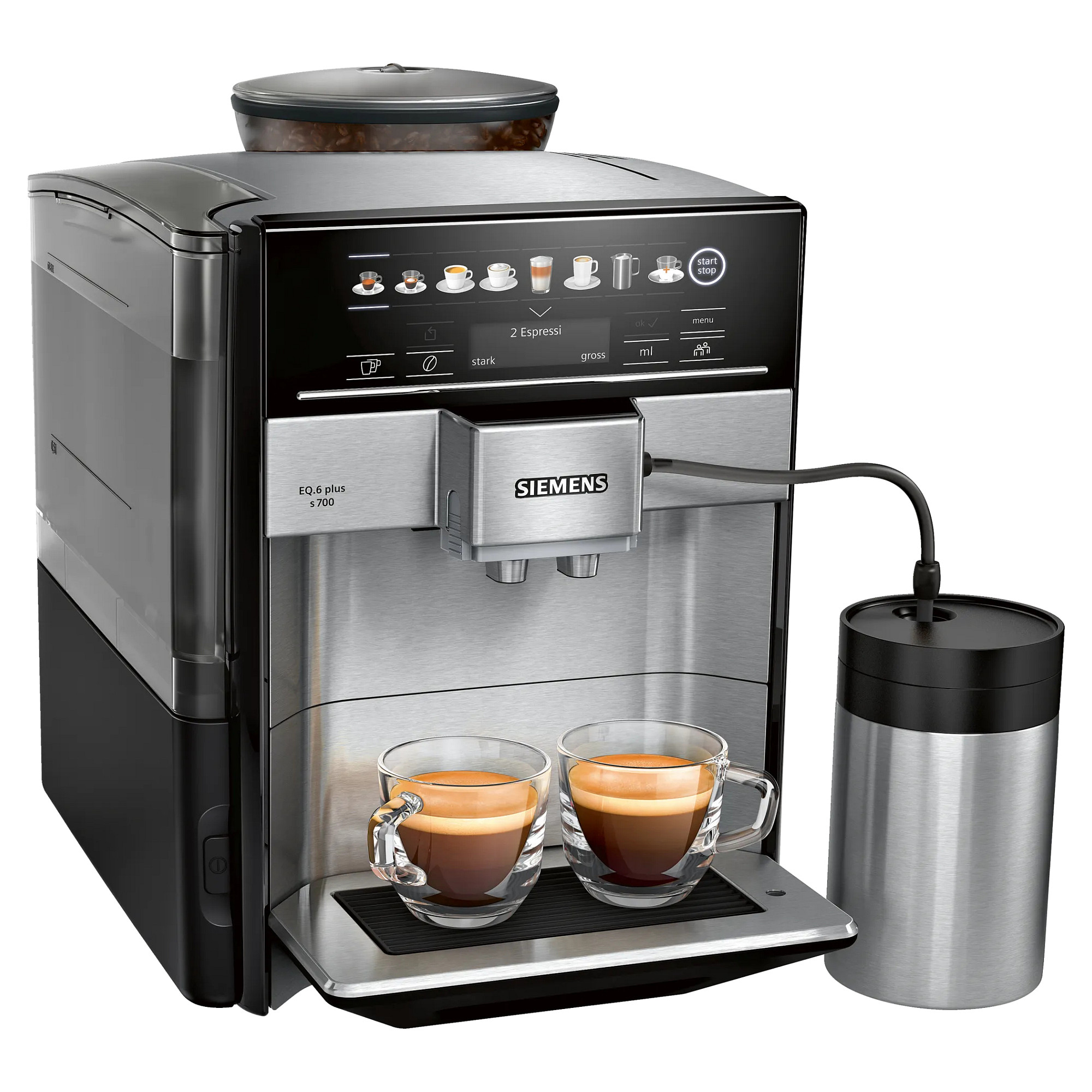 Aparat za kavu SIEMENS EQ.6 plus s700 TE657319RW (19 bara, oneTouch DoubleCup, autoMilk Clean)-0