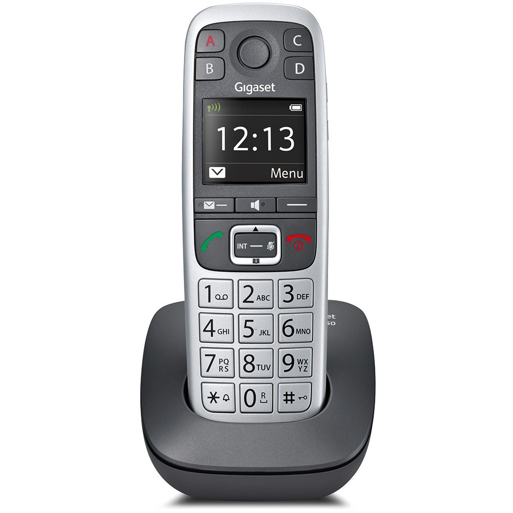 Telefon GIGASET E560 (Analog/DECT, Crni, Srebrni)-1