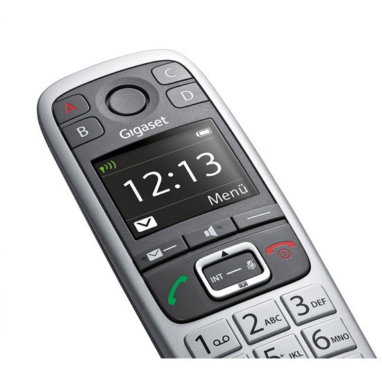 Telefon GIGASET E560 (Analog/DECT, Crni, Srebrni)-4