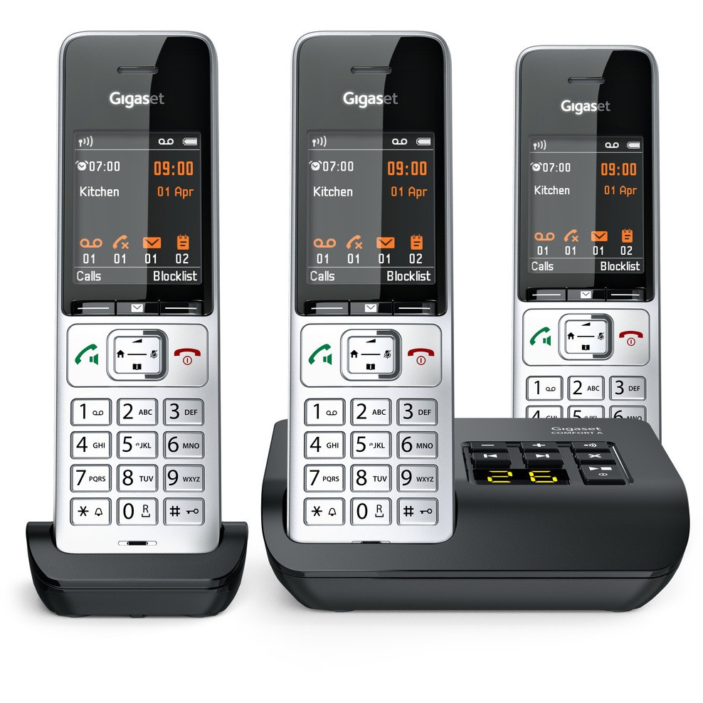 Telefon GIGASET COMFORT 500A Trio (Analog/DECT, Caller ID, Crni, Srebrni)-19