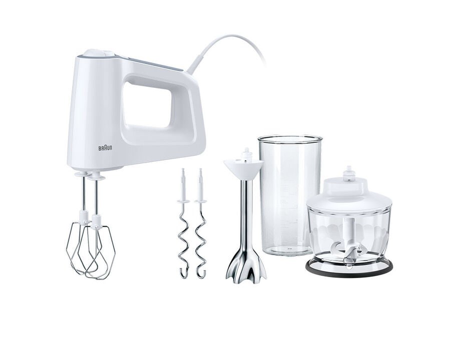 Mikser za ruku BRAUN MultiMix 3 HM 3137 WH (500 W, Bijeli)