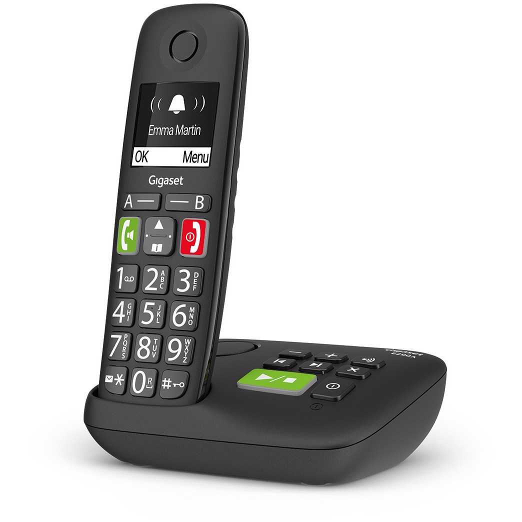Telefon GIGASET E290A (Analog/DECT, ID pozivatelja, Crni)-4