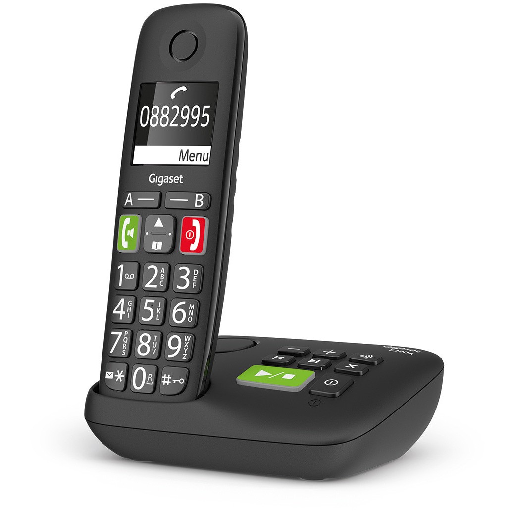 Telefon GIGASET E290A (Analog/DECT, ID pozivatelja, Crni)-5