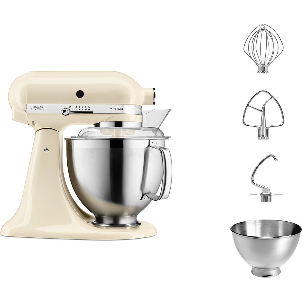 Kuhinjski procesor KITCHENAID Artisan 5KSM185PS (300 W, 4.8 L, Cream)-1