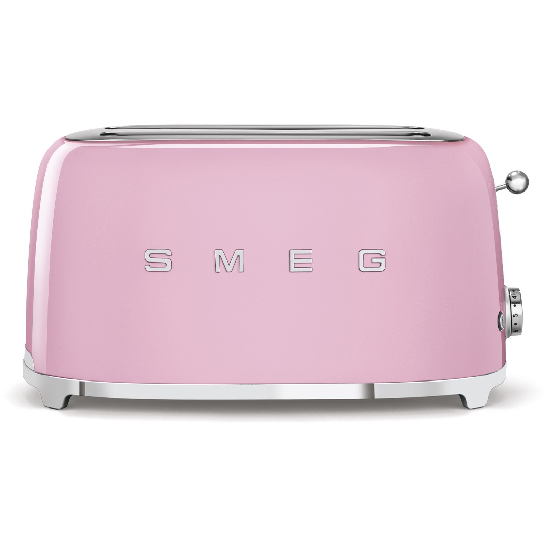 Toster SMEG 50's Style TSF02PKEU, 4 kriške, rozi-0